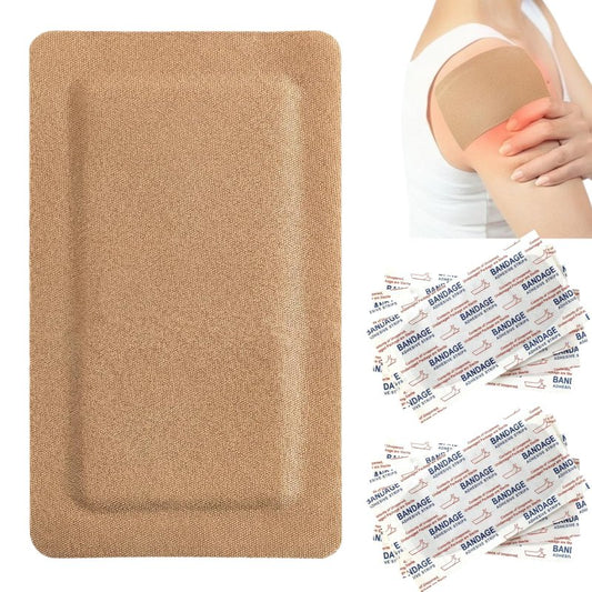 Geiserailie 24 Pcs Extra Large Flexible Adhesive Bandages 5 x 3 Inch Sterile Fabric Bandages with Non-Stick Pad Latex Free Painless Removal for Wound Care and First Aid(Rectangle)