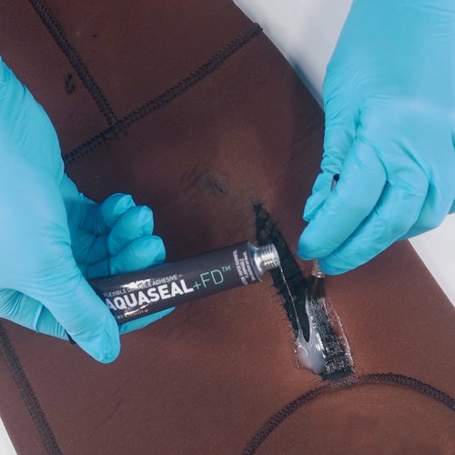 Gear Aid Aquaseal FD Flexible Durable Repair Adhesive and Cure Accelerator, Clear Glue, 0.75 oz