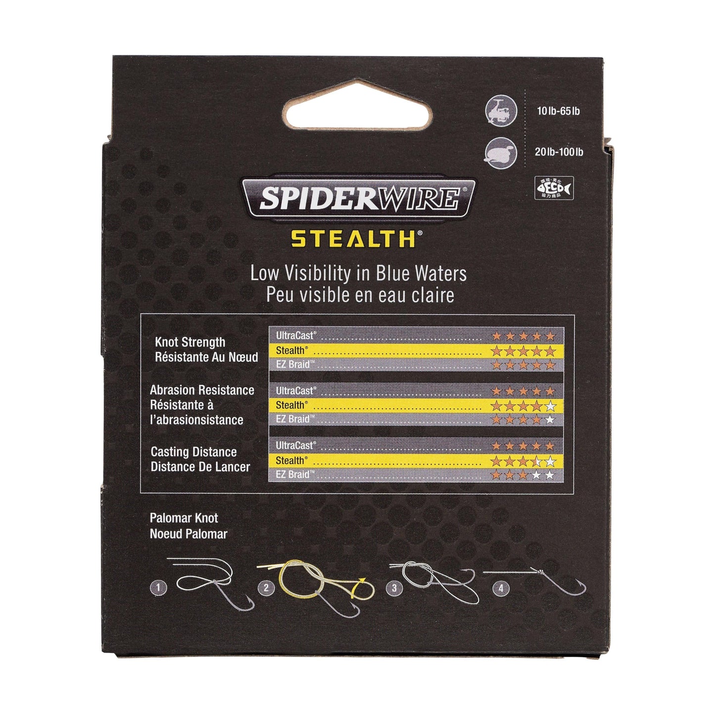 SpiderWire Stealth® Translucent Superline, Translucent, 100-Pound Break Strength, 200yd Braided Fishing Line, Suitable for Saltwater Environments