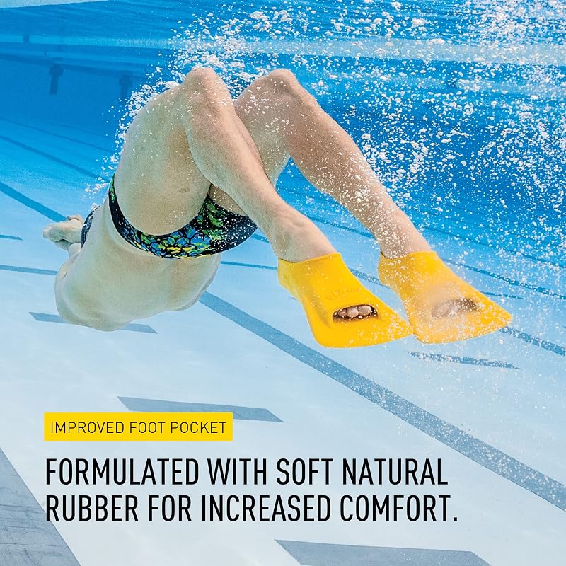 FINIS Zoomers Gold Youth Swimming Fins - 5.5-7 / 37-39 (Variation: Male 5.5-7, Female 6.5-8, Euro 37-39)
