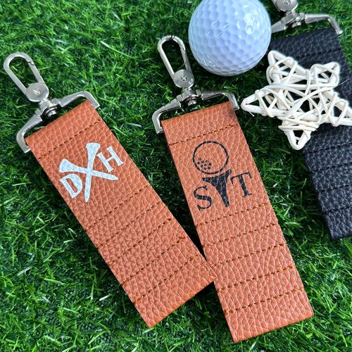 xrlsg Personalized Golf Tee Holder Custom Leather Golf Tee Bag Gift for Golf Lover Daddy Husband Fathers Day Golf Accessories for Men
