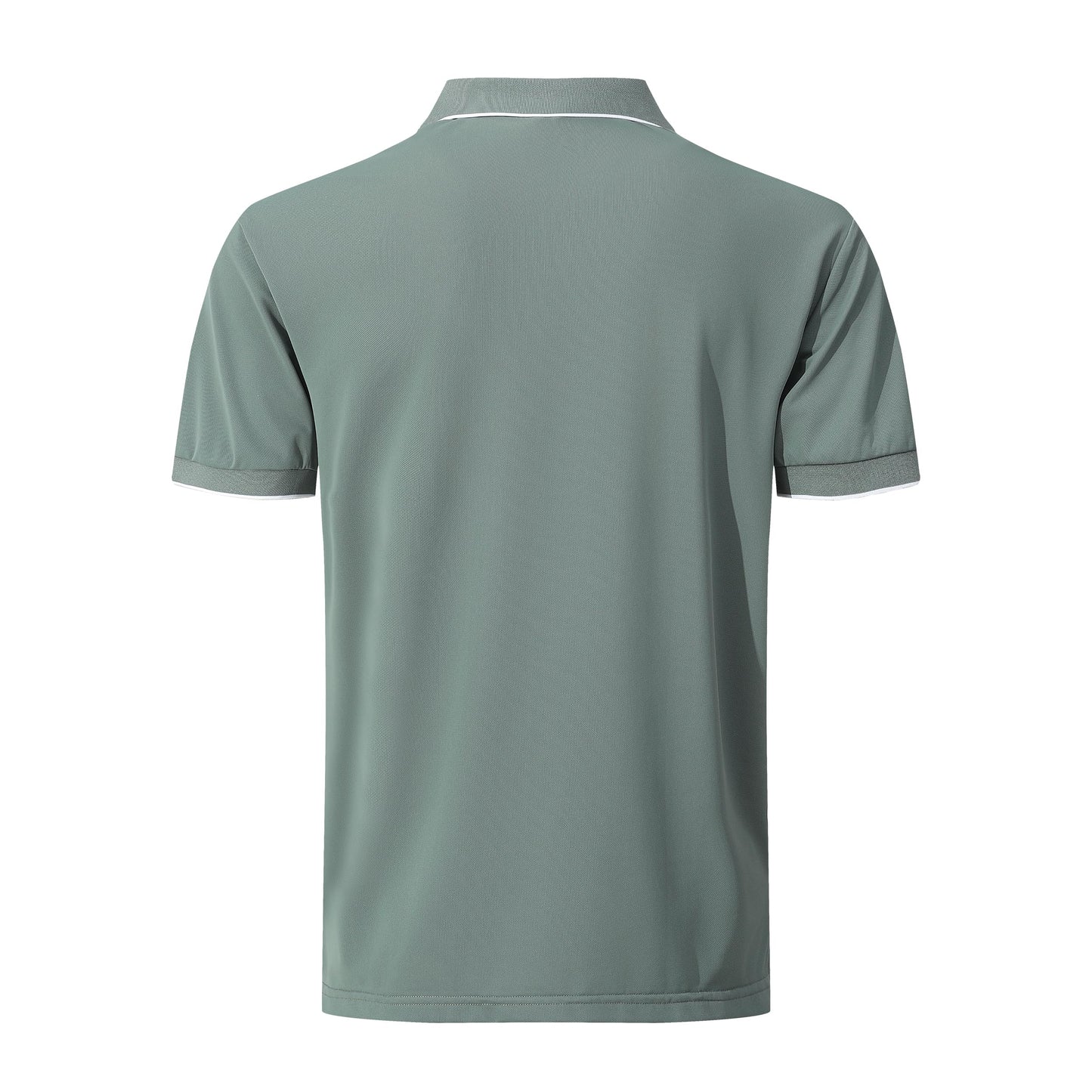 KAOKLRNI Men's Quick-Dry Active Polo Shirts for Golf & Tennis Short Sleeve Lightweight Tactical Shirt Army Green