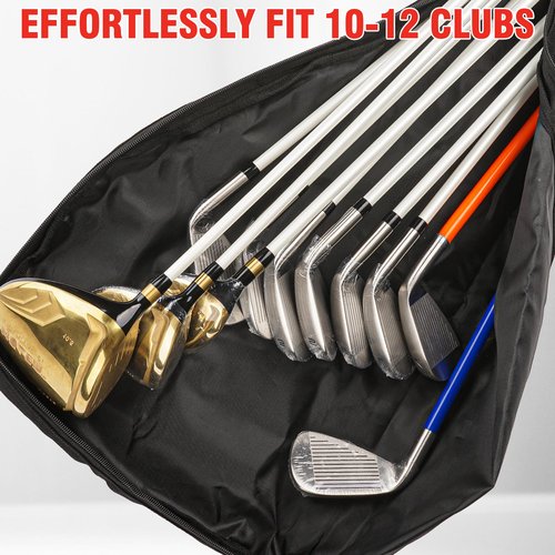 EagleGlo Golf Bag, Golf Travel Bag Foldable & Adjustable, Golf Carry Bag Holds A Full Set of Clubs, Golf Bags for 8-10 Golf Clubs, Small Golf Bag Practice Bag, Carry Golf Bags for Men, Women