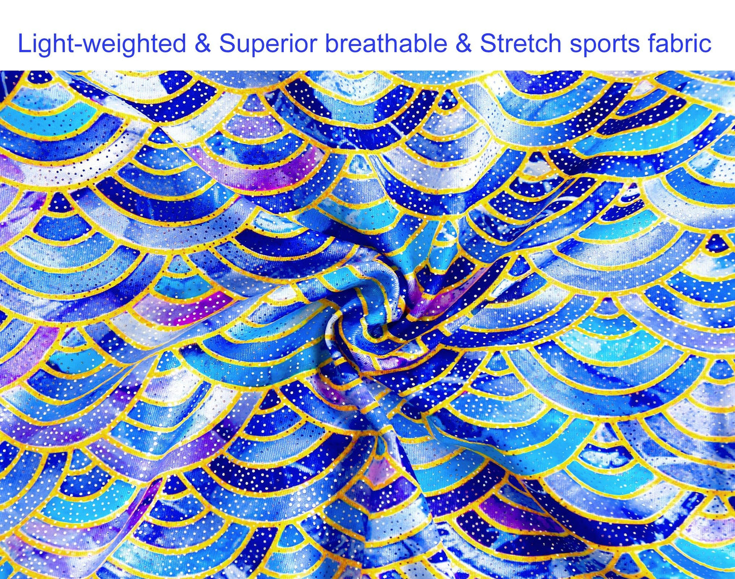 Domusgo Gymnastics Leotards for Girls Size 7-8 Years Old Colorful Scale Sparkly One Piece Tumbling Outfits