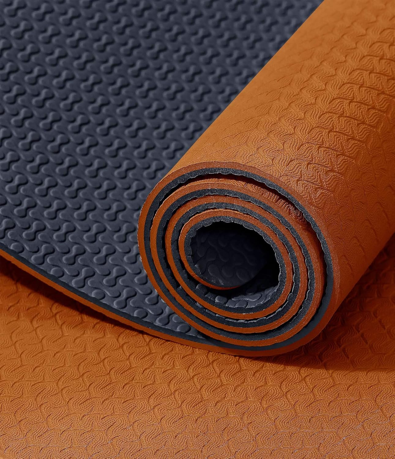 IUGA Yoga Mat Non Slip Anti-tear Pilates Mat Eco Friendly Hot Yoga Mats Thick for Workout & Exercise(72"x 24"x 6mm)