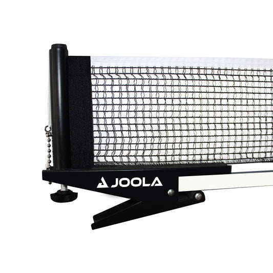 JOOLA Premium Inside Table Tennis Net and Post Set - 72" Regulation Size - Portable and Easy Setup - Ping Pong Spring Clamp Net - Black