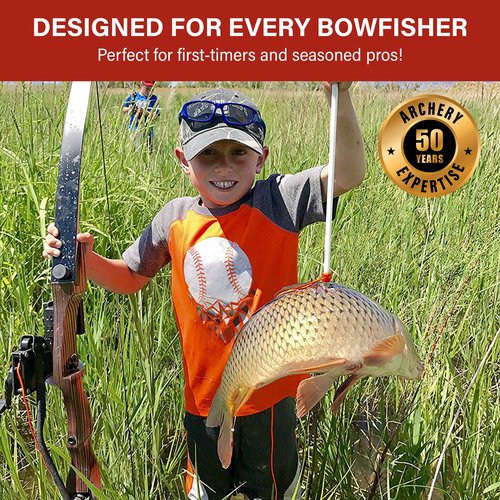 Southwest Archery Universal Bow Fishing Kit – Fits Recurve & Compound Bows – Lightweight, Durable & Easy to Use – Built for Precision & Smooth Shooting – Great for All Skill Levels