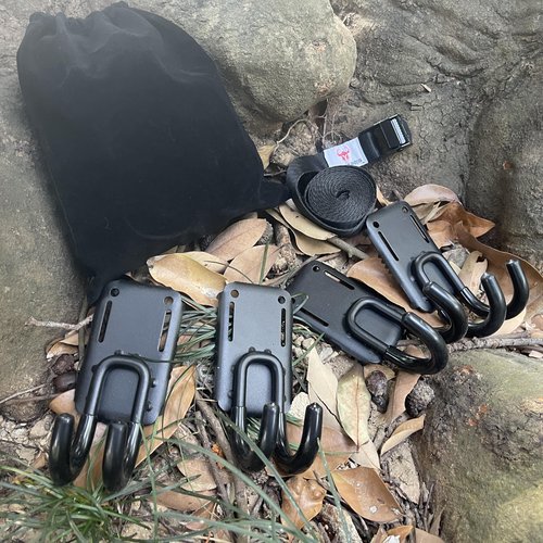 WILDARES Treestand Strap Hangers with Metal Hooks for Tree Stand Platform Saddle Hunting Gears