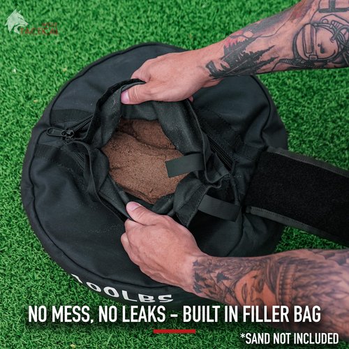 WOLF TACTICAL Sandbag Workout Bag Sand Bags for Weight Training Workout Sandbag Fitness Sand Bag (100 LB (Red))