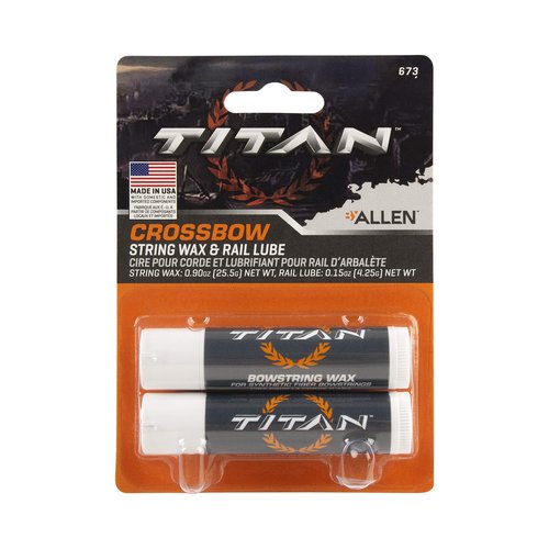 Allen Company Titan Crossbow String Wax for Synthetic Bowstrings and Rail Lube - Bow Hunting and Shooting Accessories - 2-Pack