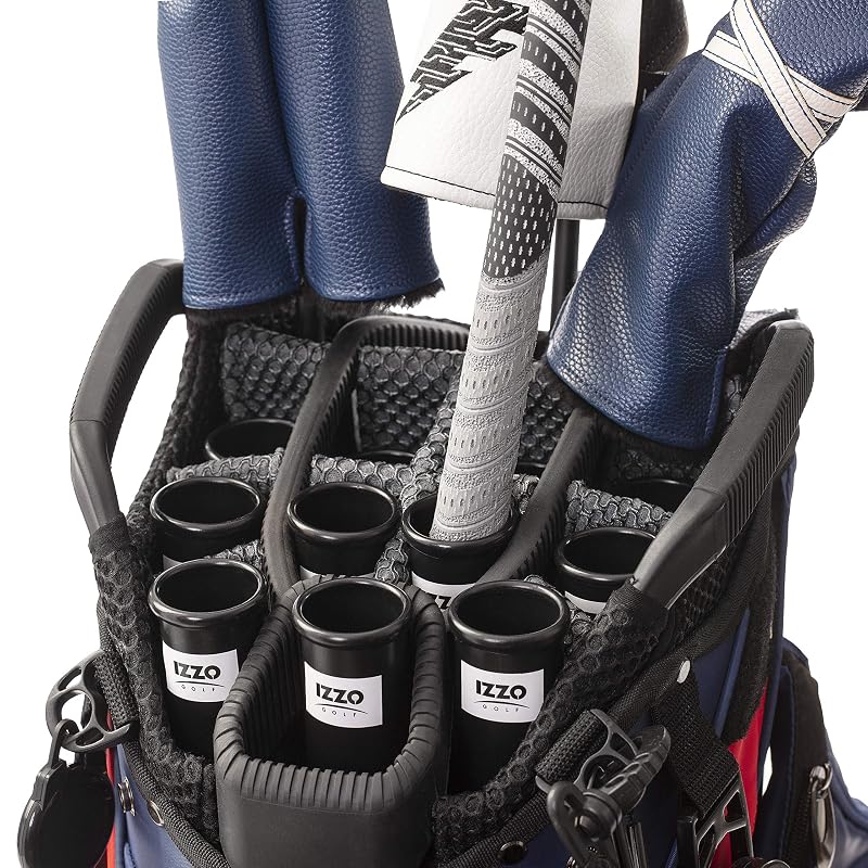 Izzo Golf 1–Pack 1.5" Golf Club Tube - Black Plastic Tube for Golf Bags (Variation: 1.5'' - 7 Pack)