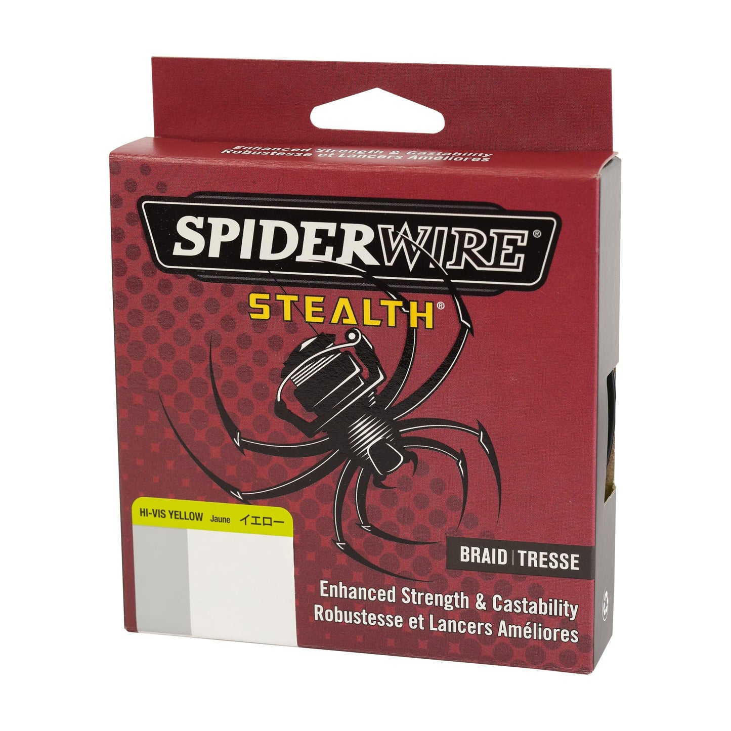 SpiderWire Stealth® Superline, Hi-Vis Yellow, 100lb | 45.3kg, 3000yd | 2743m Braided Fishing Line, Suitable for Freshwater and Saltwater Environments