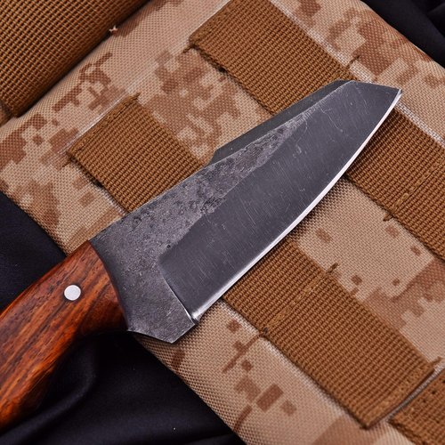 Trade Scorpio Handmade 1095 High Carbon Steel Hunting Knife, Cowboy Knife, Fixed Blade Hunting knife, Tactical EDC knives with leather Sheath, Bushcraft Knives (Rose wood)