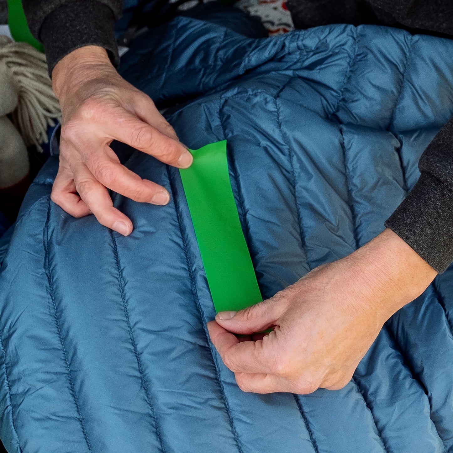 GEAR AID Tenacious Tape 3” x 20” Ripstop Fabric Gear Repair Tape, Fix Holes and Rips in Puffy Jackets, Rain Gear, Tents, Sleeping Bags and Outdoor Equipment, Sage, 2 Rolls