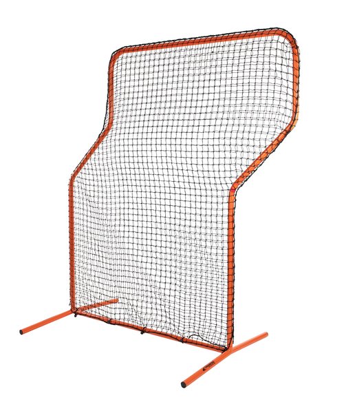 CHAMPRO Brute Heavy-Duty Steel Frame Baseball/Softball Pitcher's Z Screen Batting Cage Practice Net, 7'x 5?? ORANGE