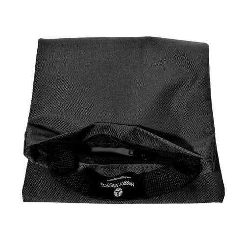Hugger Mugger Unfilled 10lb Yoga Sandbag - Black - Adds Weight to Your Poses, Zipper Cover, Sturdy Handle, Durable Material, Not Filled with Sand