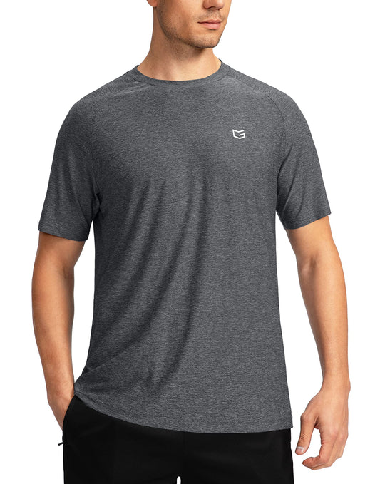 G Gradual Men's Workout Quick Dry T-Shirts Short Sleeve Lightweight Cooling Gym Shirts Tee for Running, Beach, Hiking