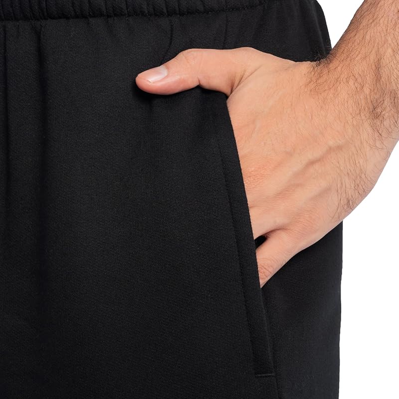 Fruit of the Loom EverSoft Fleece Joggers with Pockets – Black, XX-Large