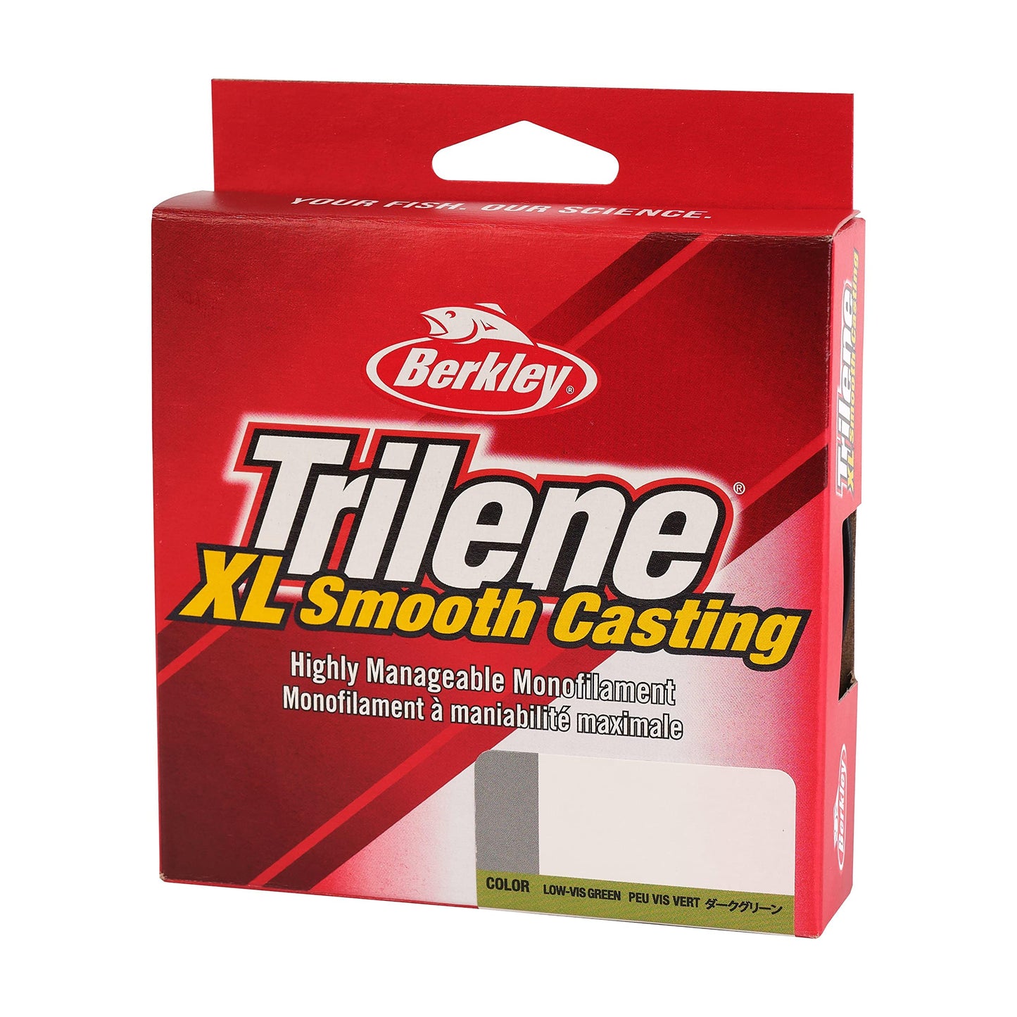 Berkley Trilene® XL®, Low-Vis Green, 14lb | 6.3kg, 300yd | 274m Monofilament Fishing Line, Suitable for Freshwater Environments
