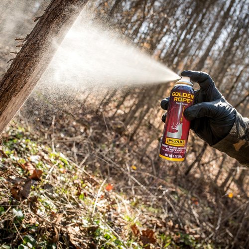 Wildlife Research Center Golden Rope Scent Spray – Hunting Scent for Existing Golden Rope or Any Rope Scrape Setup – Get The Attention of Deer and Keep Them Coming Back – 3 OZ