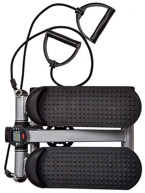 Fitvids Steppers for Exercise with Handlebar, Stair Steeper with Resistance Bands, Portable Stepper Capable of Full-Body Exercise, Low Noise and Smooth, Bear 300 lbs