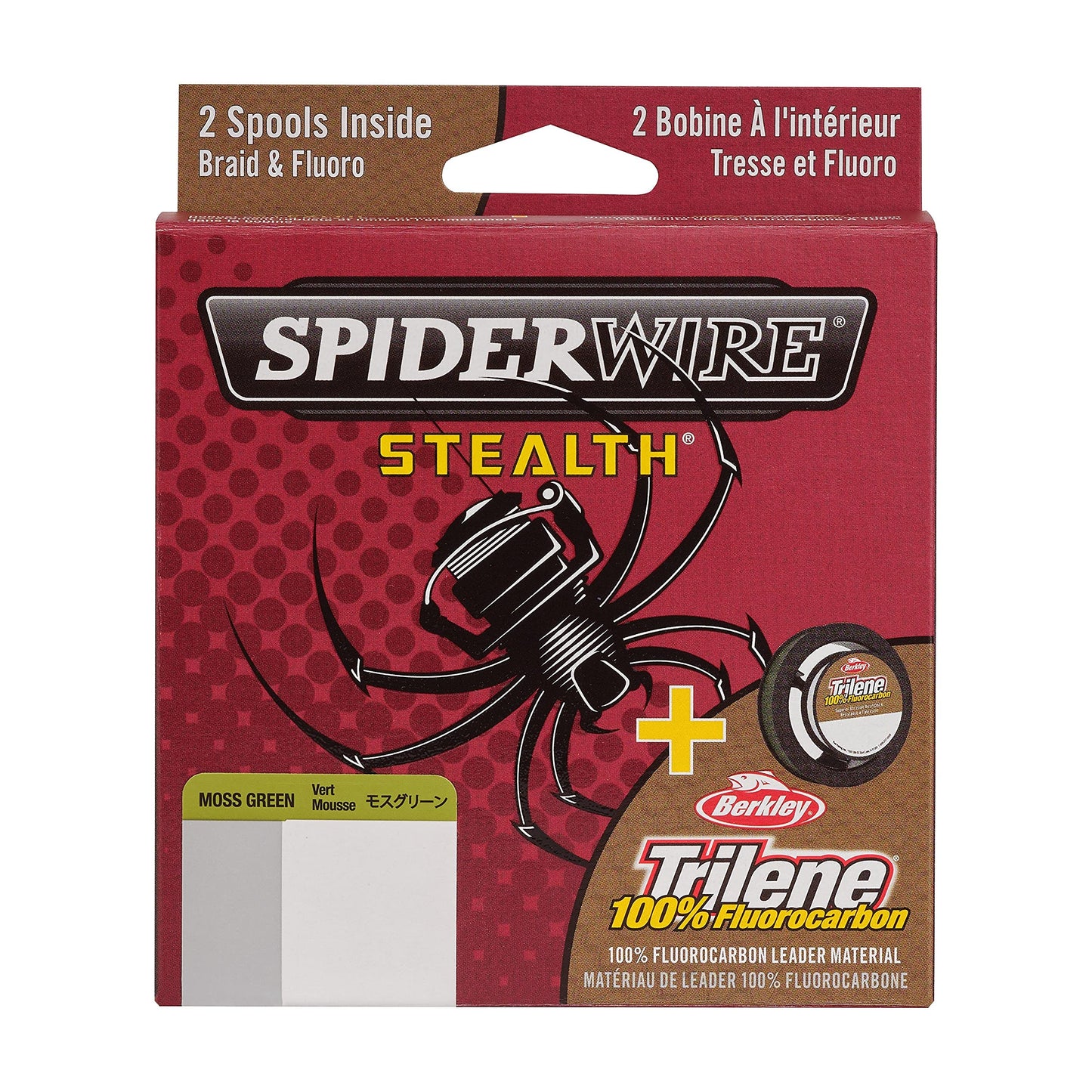 Spiderwire Berkley FireLine® Superline, Moss Green/Clear, 8lb | 3.6kg, 125yd | 114m Fishing Line, Suitable for Freshwater Environments