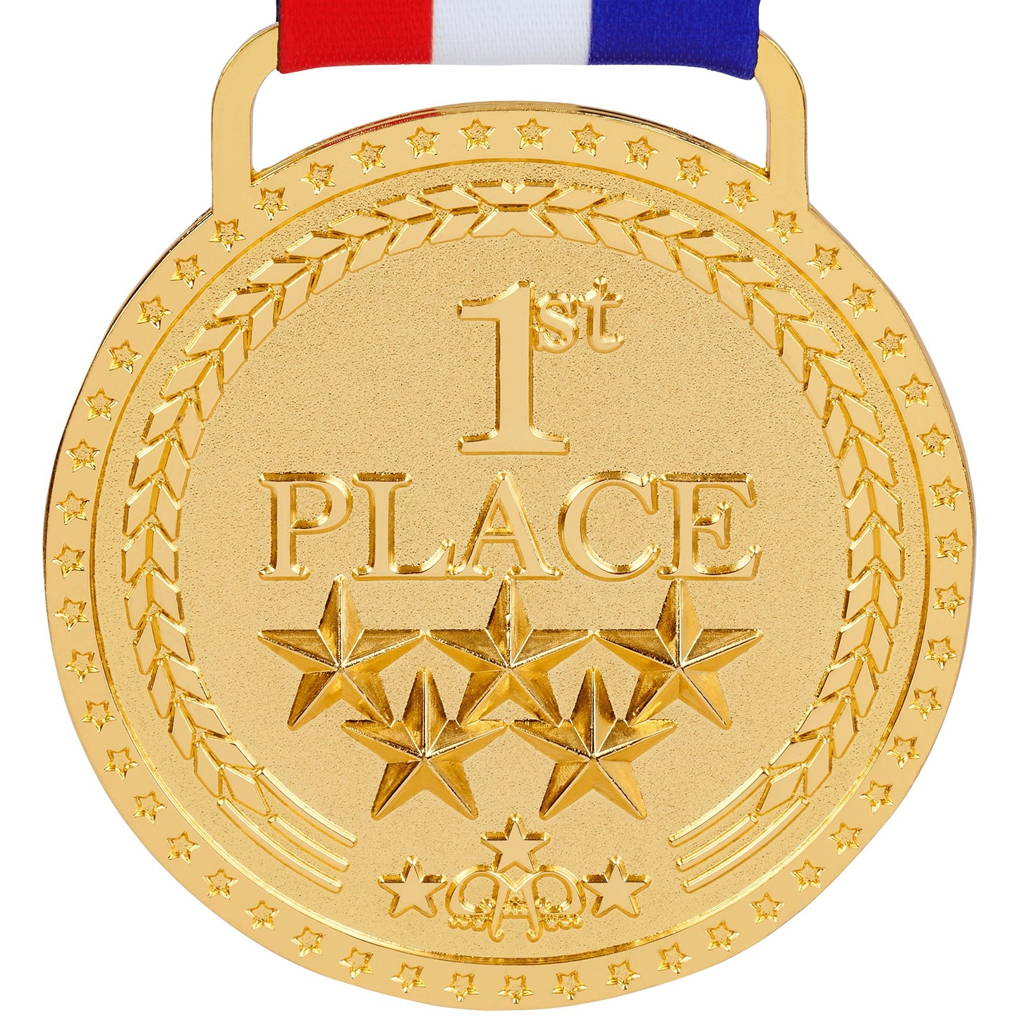 Gold Medal Winner 1st First Place Award Trophy Medal, Bright Gold