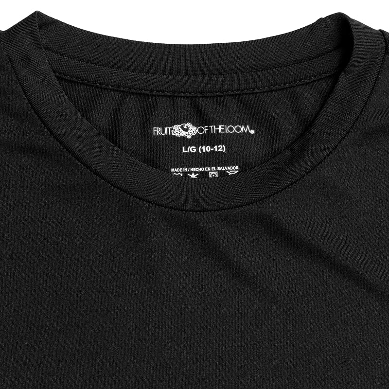 Fruit of the Loom Boys' Performance Baselayer Thermal Underwear Set - Black 14-16