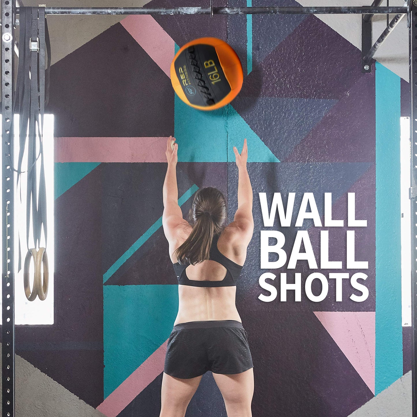 REP Weighted Slam Balls for Home Gym Fitness | 30 lb Soft Textured Medicine Ball | Heavy Sand-Filled Workout Balls for Strength, Core Training, Crossfit, Conditioning & Slam Ball Exercises
