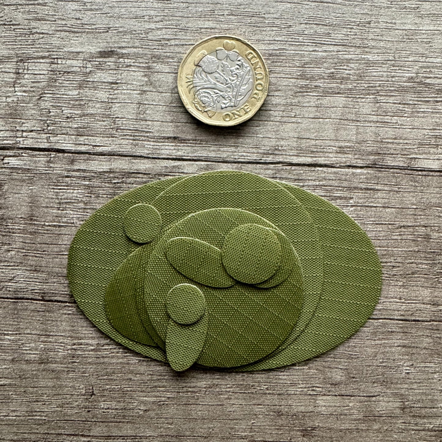 Self-adhesive Repair Patches for Jackets, Tents, Sleeping Bags, Olive Green
