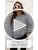 Hilinker Women's V Neck Oversized Sweatshirt Long Sleeve Pullover Large Grey